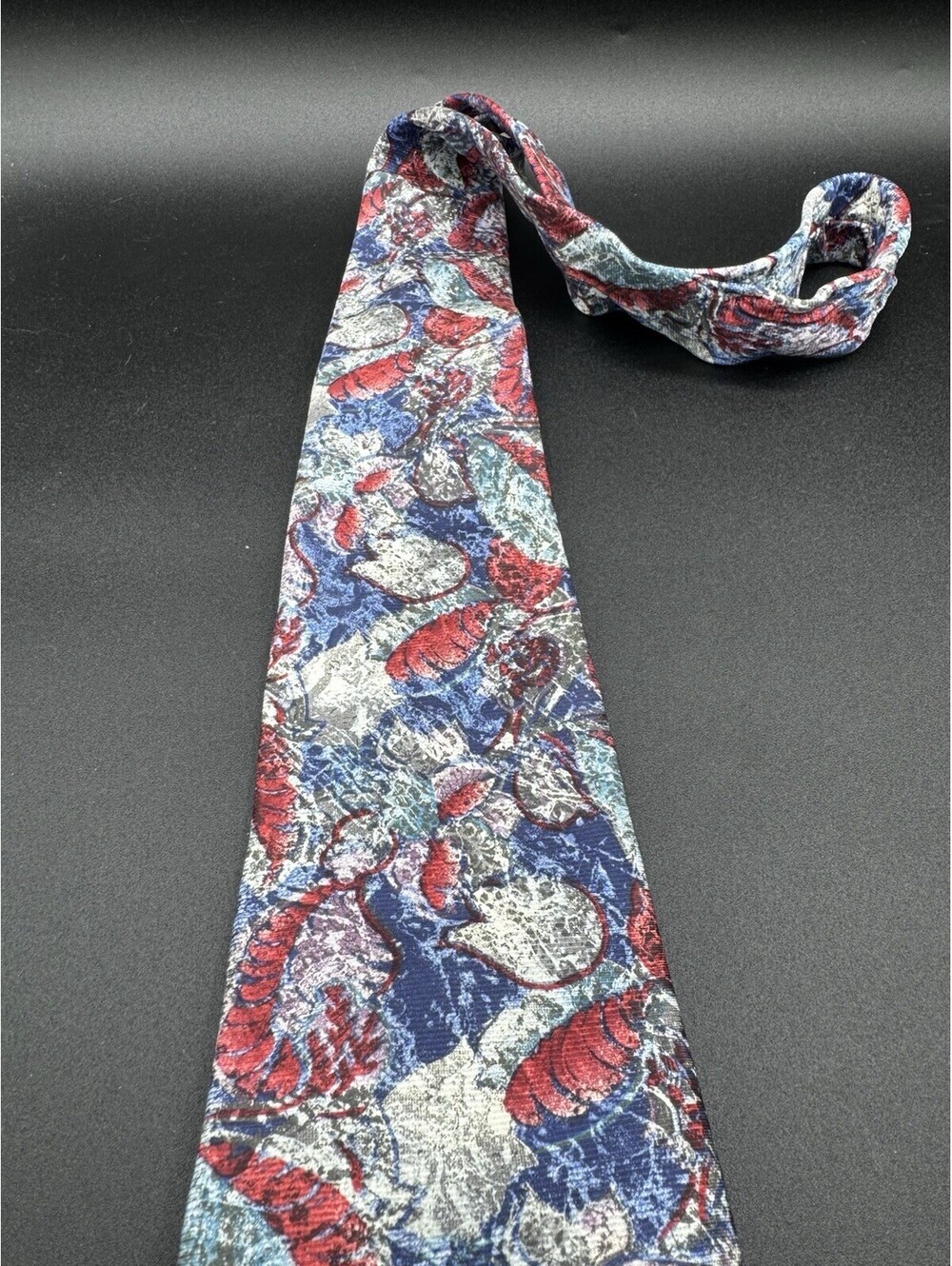 Vintage Geoffrey Beene Silk Tie Abstract Floral Italy USA 56” x 4” Retro Teacher